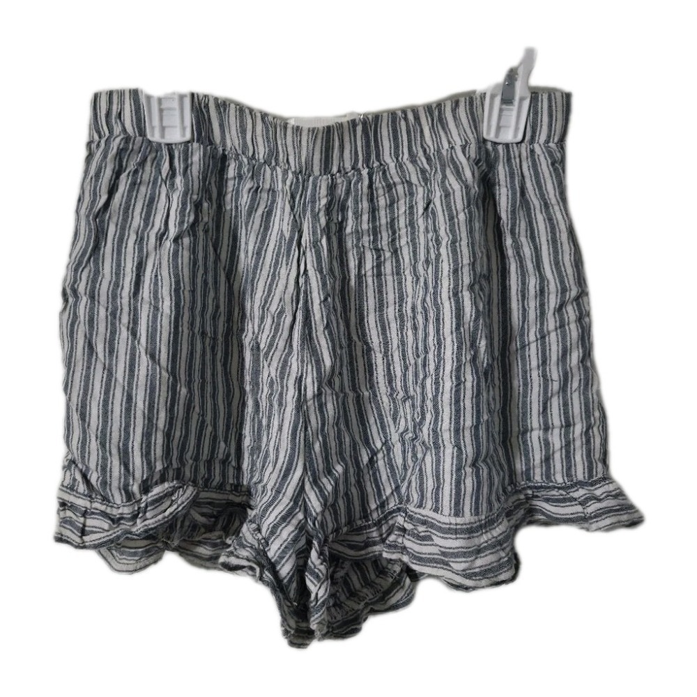 American eagle striped ruffled shorts blue white size Small